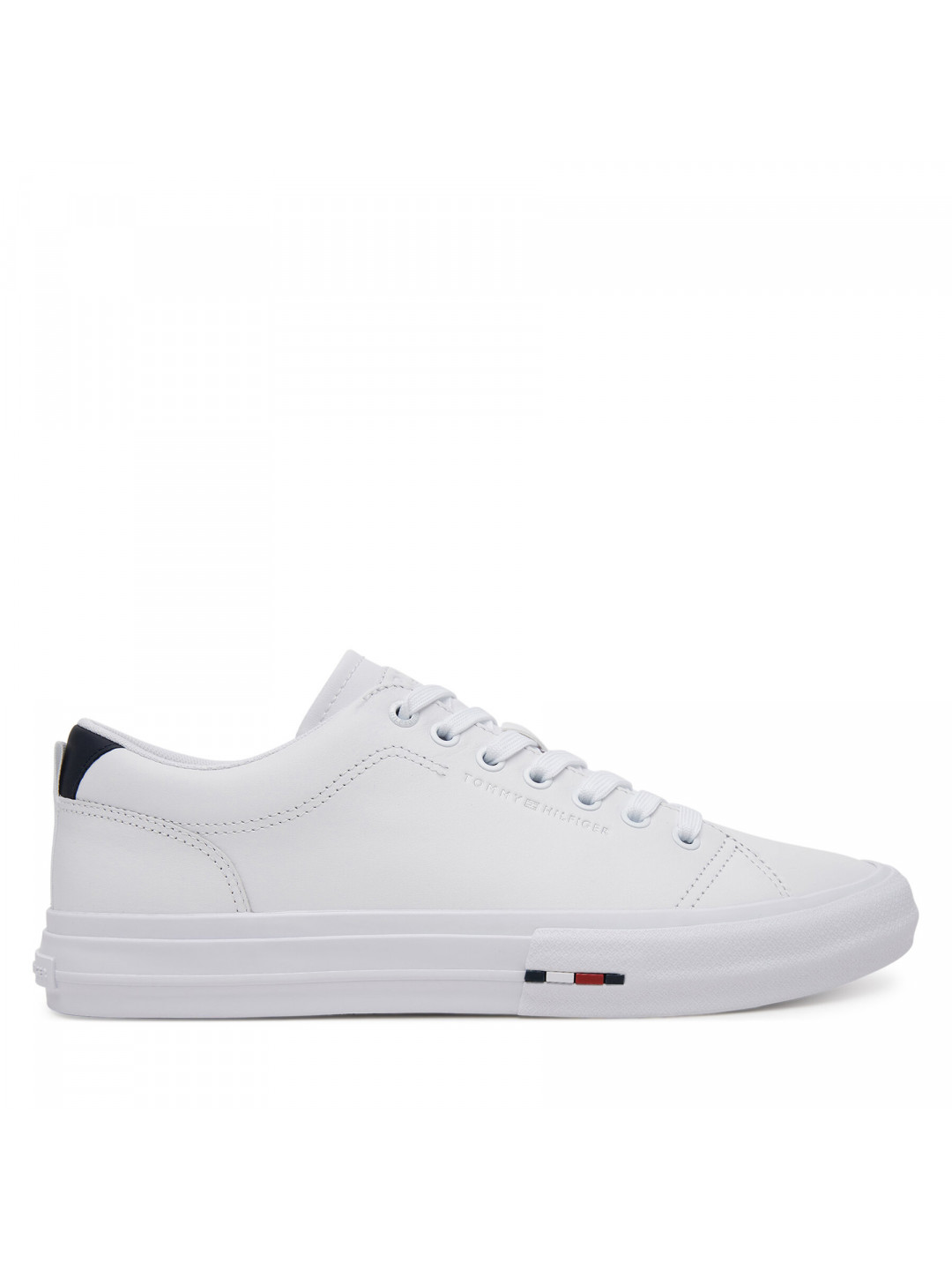 Sneakersy Tommy Hilfiger Th Hi Vulc Street Lth Patch FM0FM05312 Bílá